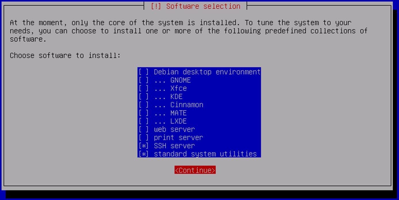 Debian 8 Software Selection Debian 8 Software Selection